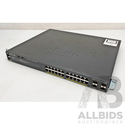 Cisco (WS-C2960X-24PS-L) Catalyst 2960-X Series 24-Port Gigabit PoE+ Switch