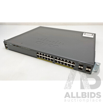 Cisco (WS-C2960X-24PS-L) Catalyst 2960-X Series 24-Port Gigabit PoE+ Switch