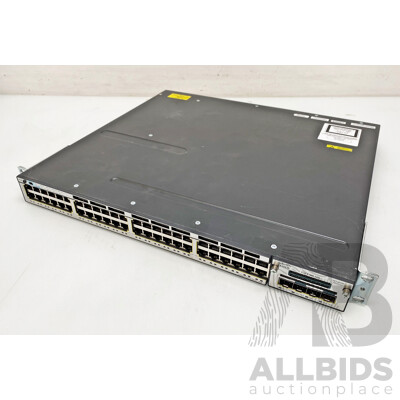 Cisco Catalyst (WS-C3750X-48PF-S) 3750-X Series PoE+ 48-Port Stackable Gigabit Ethernet Switch