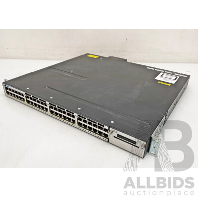 Cisco Catalyst (WS-C3750X-48PF-S) 3750-X Series PoE+ 48-Port Stackable Gigabit Ethernet Switch