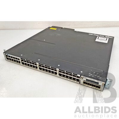 Cisco Catalyst (WS-C3750X-48P-S) 3750-X Series PoE+ 48-Port Stackable Gigabit Ethernet Switch