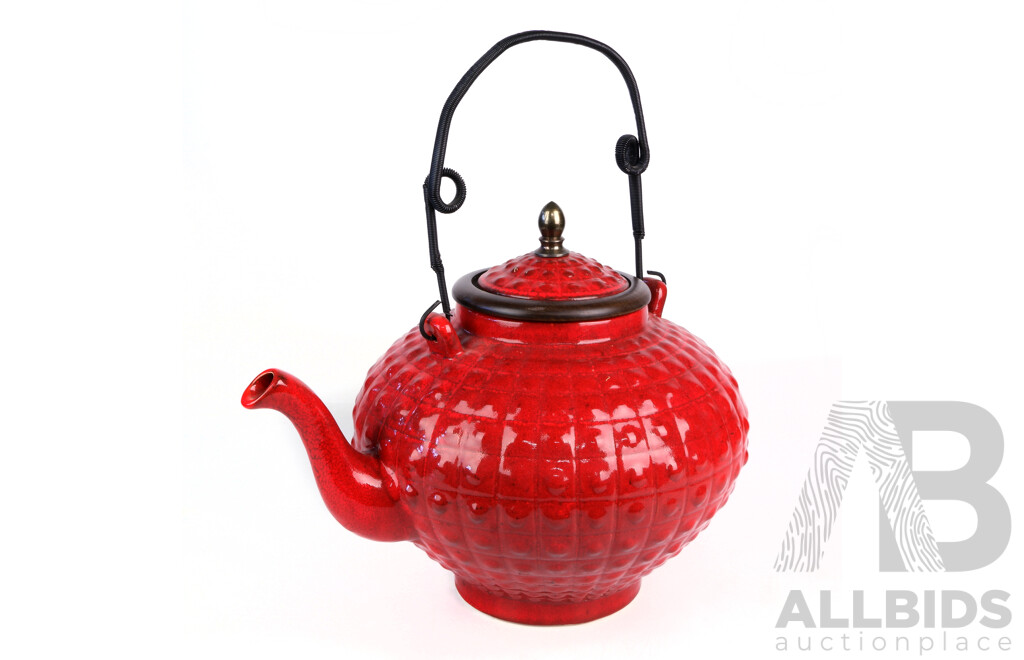 Large Ceramic Oversize Novelty Lidded Teapot