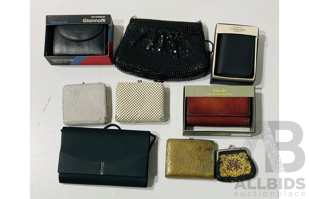 Collection of Evening Bags, Wallets and Others From Colorado, Giannotti, Lifinia and More