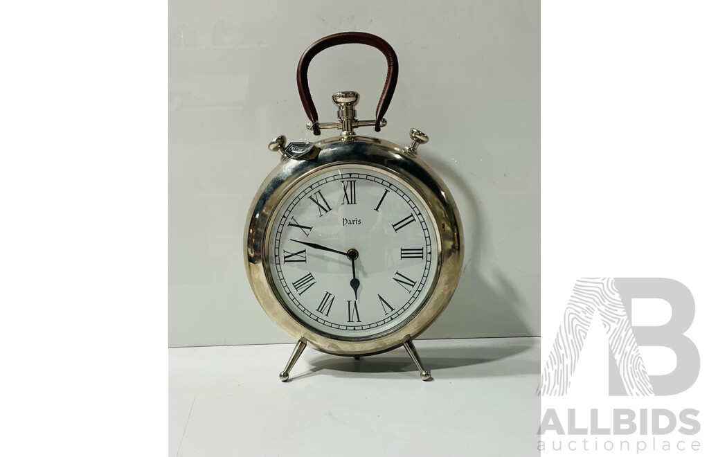 Novelty Battery Operated Pocket Watch Form Desk Clock