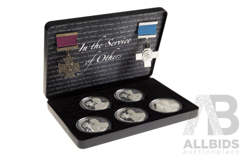 L62 - Military Shop -  In The Service of Others VC - GC Limited Medallion Set