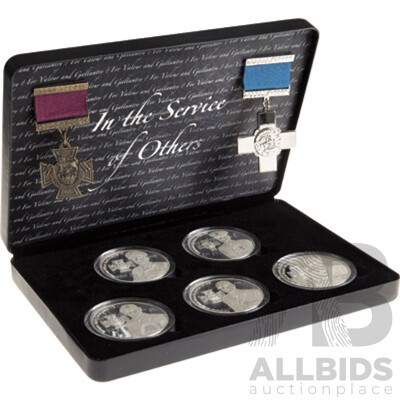 L62 - Military Shop -  In The Service of Others VC - GC Limited Medallion Set