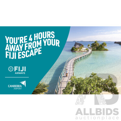 L9 - Canberra Airport & Fiji Airways - $500 Fiji Flights Voucher