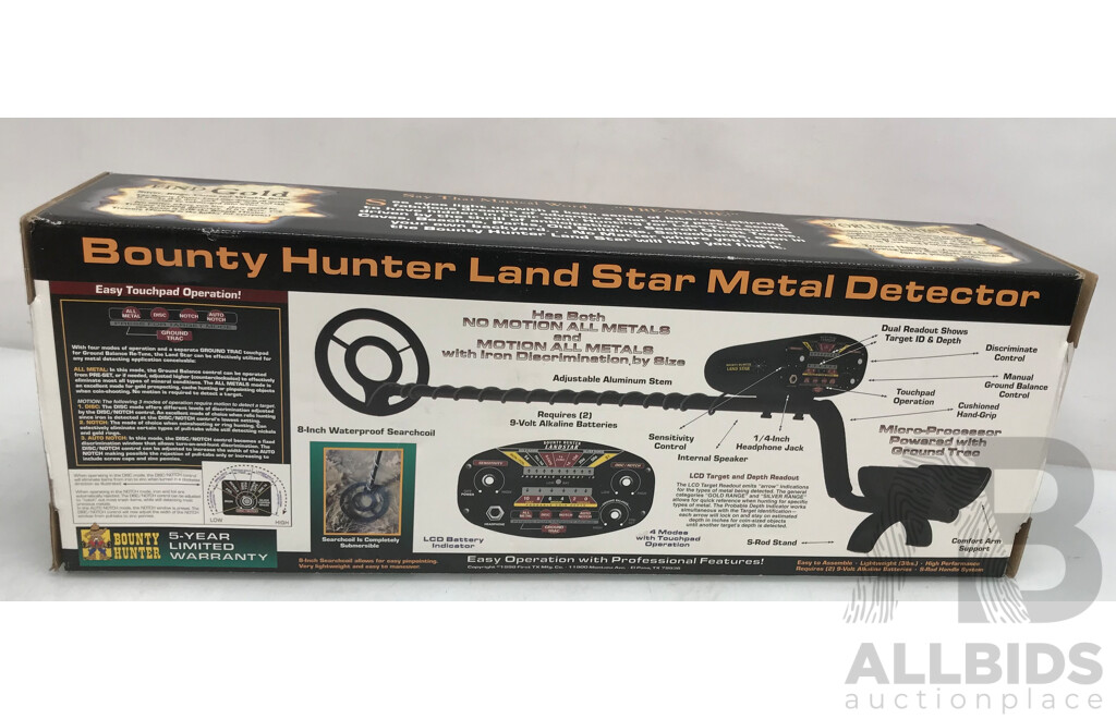 Bounty Hunter Land Star Metal Detector