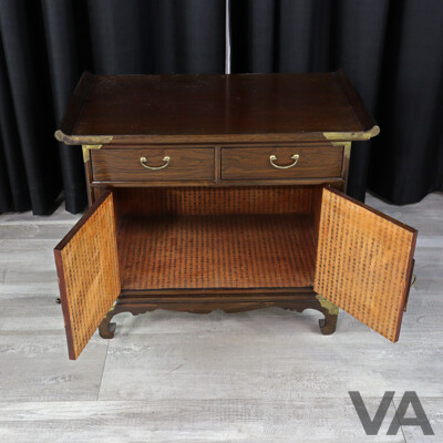Pair of Korean Elm Bedside Chests
