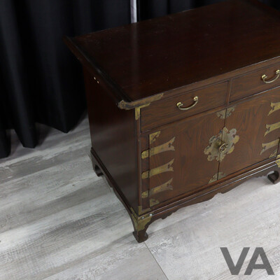 Pair of Korean Elm Bedside Chests
