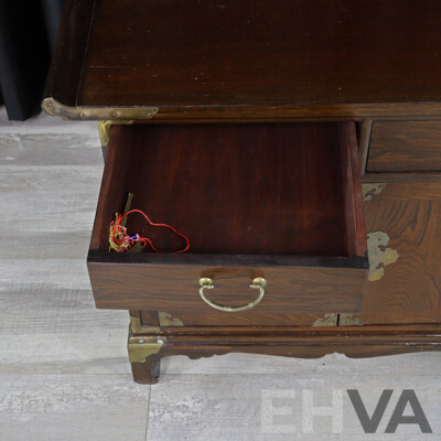 Pair of Korean Elm Bedside Chests