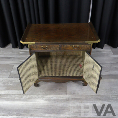 Pair of Korean Elm Bedside Chests