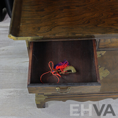 Pair of Korean Elm Bedside Chests
