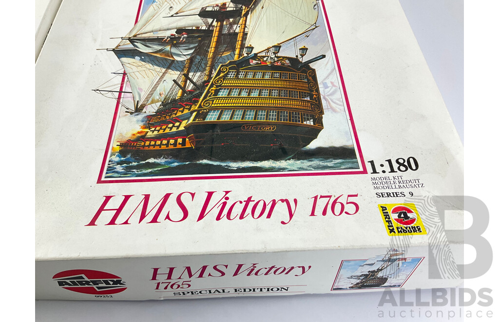 Vintage Airfix Special Edition Classic Model Ships Including HMS Prince and 1765 HMS Victory - 1:180 Scale