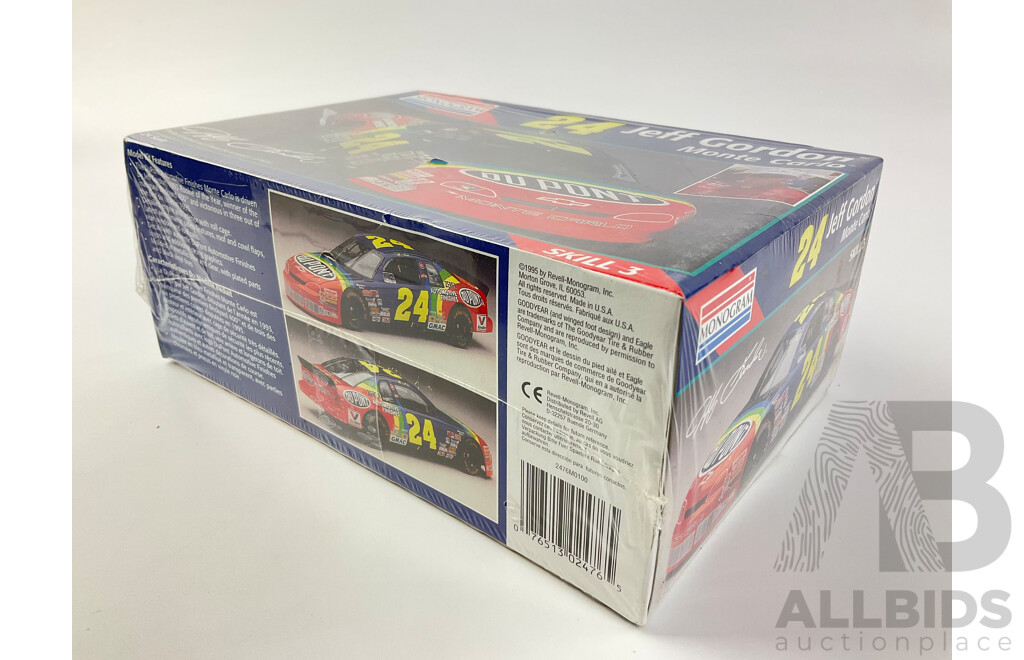 Vintage Monogram NASCAR Model Kits Including Monte Carlo-Dale Earnhardt and Monte Carlo-Jeff Gordon - 1:24 Scale