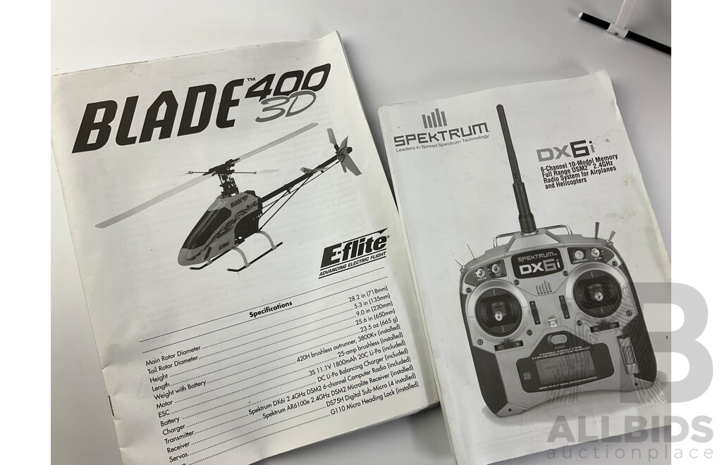 Blade 400 E-Flite Remote Controlled Helicopter