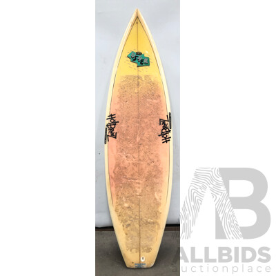 Hot Brewz Tri Fin 6 Foot Surfboard