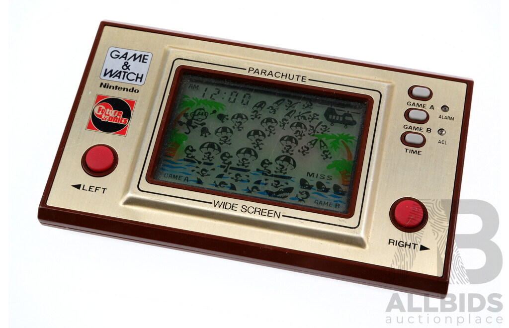 Retro Nintendo Game & Watch Wide Screen Parachute Handheld Game