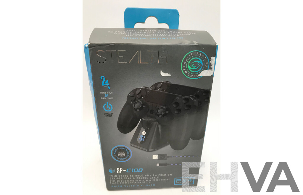 Stealth (SP-C100) PS4 Twin Charging Dock with Charge Cable