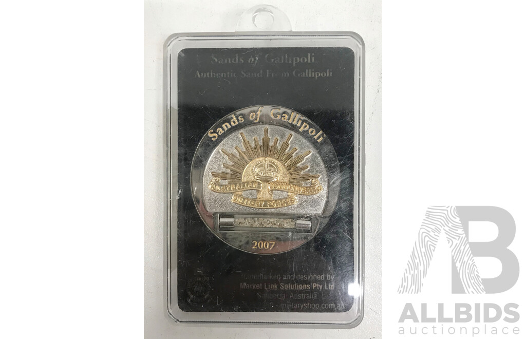 2007 Sands of Gallipoli Medallion - Simpson and His Donkey