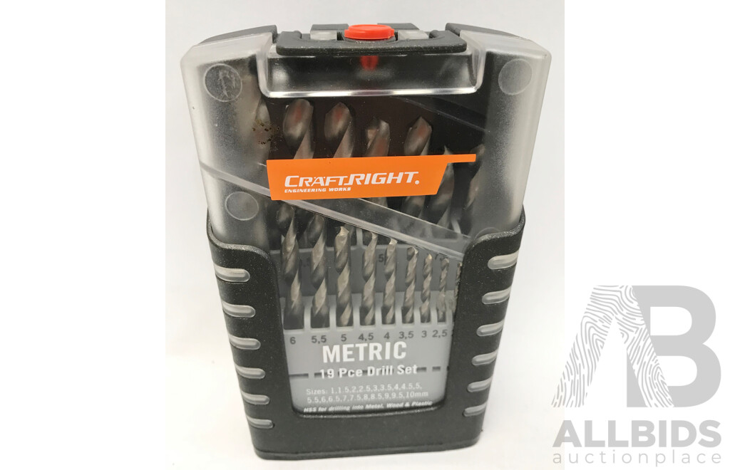 CraftRight 19 Piece Metric Drill Set