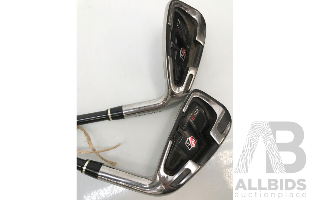 Pair of Wilson Staff Aldila VS Proto by You Golf Clubs