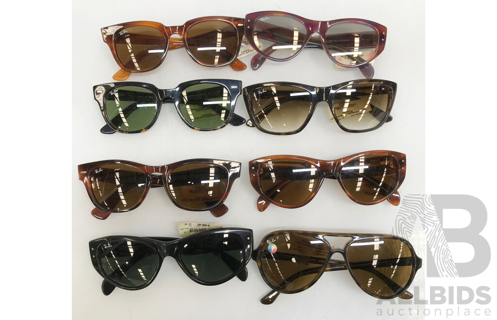 Assorted Ray Ban Sunglasses - Lot of 8