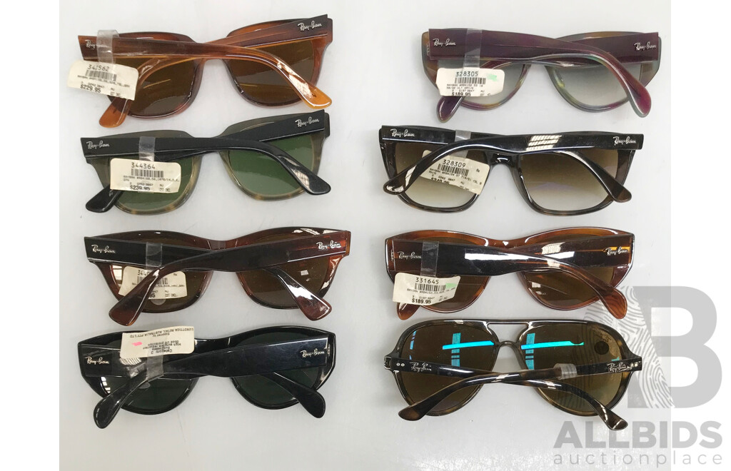 Assorted Ray Ban Sunglasses - Lot of 8