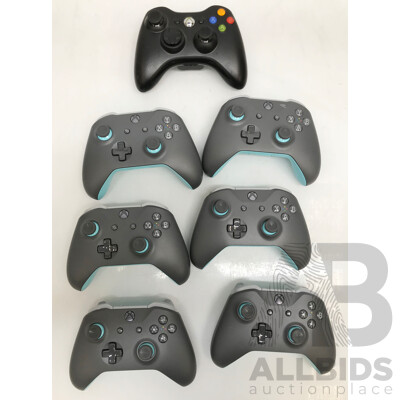 Xbox 360 and Xbox One Controllers - Lot of 7