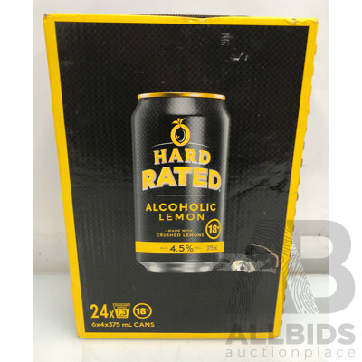 Hard Rated Alcoholic Lemon 375mL (24 Pack)