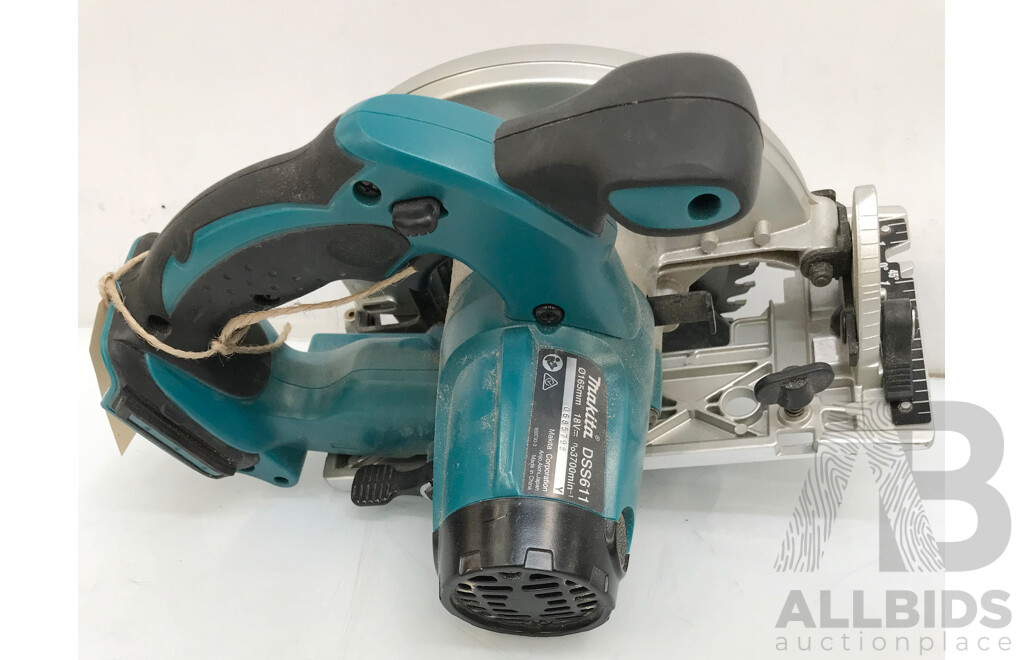 Makita (DSS611) 165mm Circular Saw - Skin Only