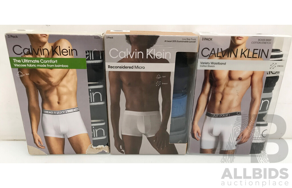 Calvin Klein Men's Underwear (3 Pack) - Lot of 3