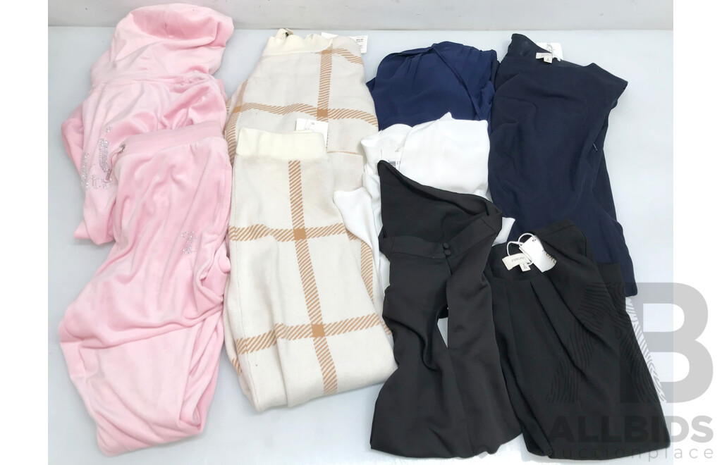 Assorted Women's and Girls' Clothes by Forcast and Juicy Couture - Lot of 9