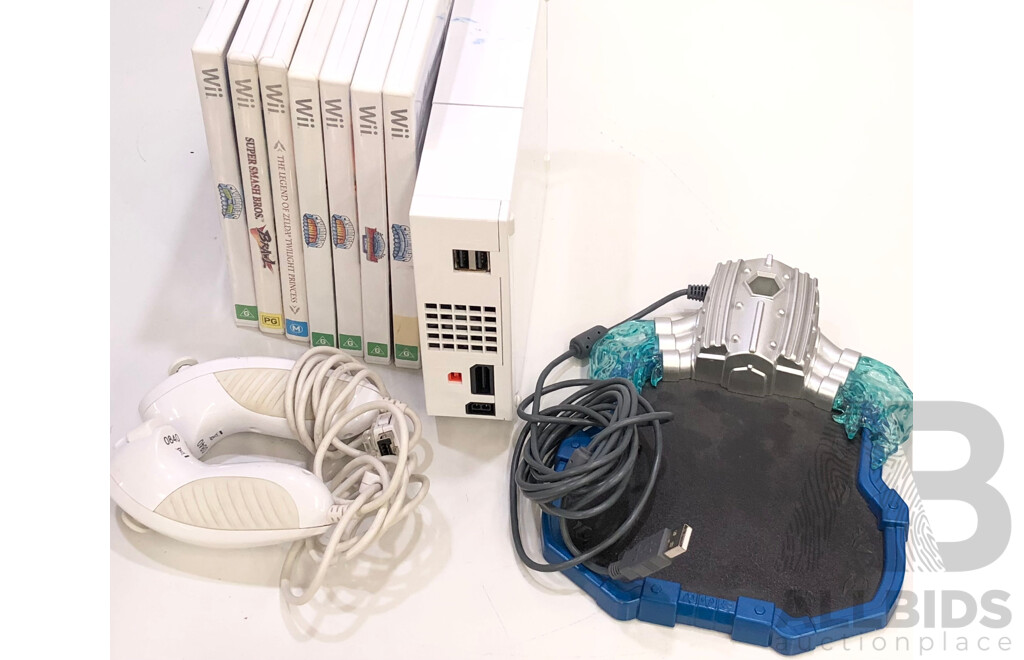 Nintendo Wii Console with Accessories and Games