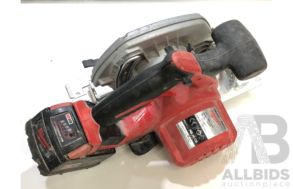 Milwaukee 18 Volt Cordless 165mm Circular Saw