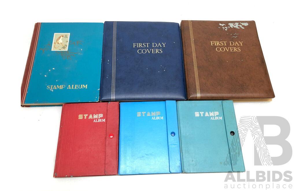 Selection of Stamp Albums, Stamps, Stamps of Australia Reference Book