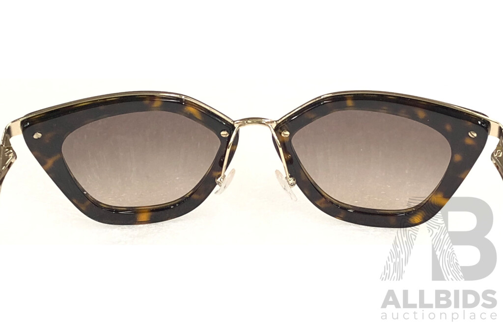 Prada SPR 53S  Butterfly Brown Cinema Sunglasses