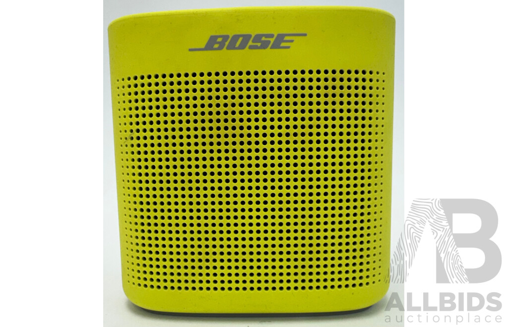 Yellow Bose Soundlink Bluetooth Speaker