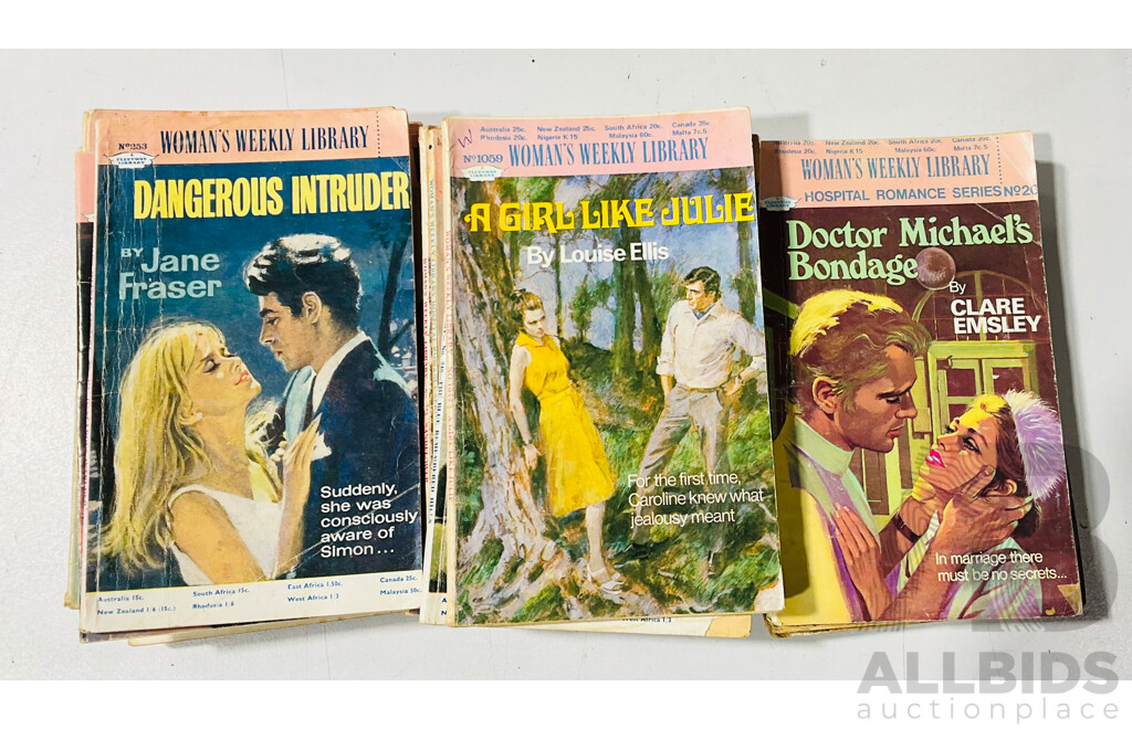 Large Collection of Vintage Woman’s Weekly Library Fiction and More