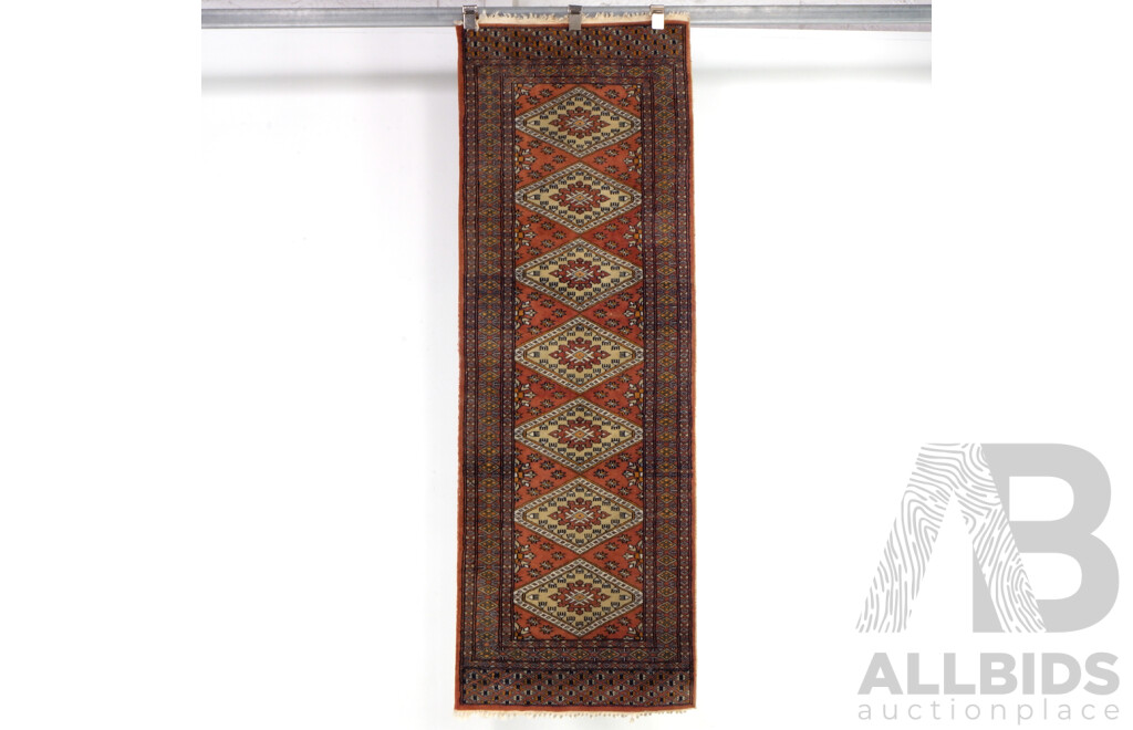 Hand Made Persian Indo Persian Bokhara Wool Runner