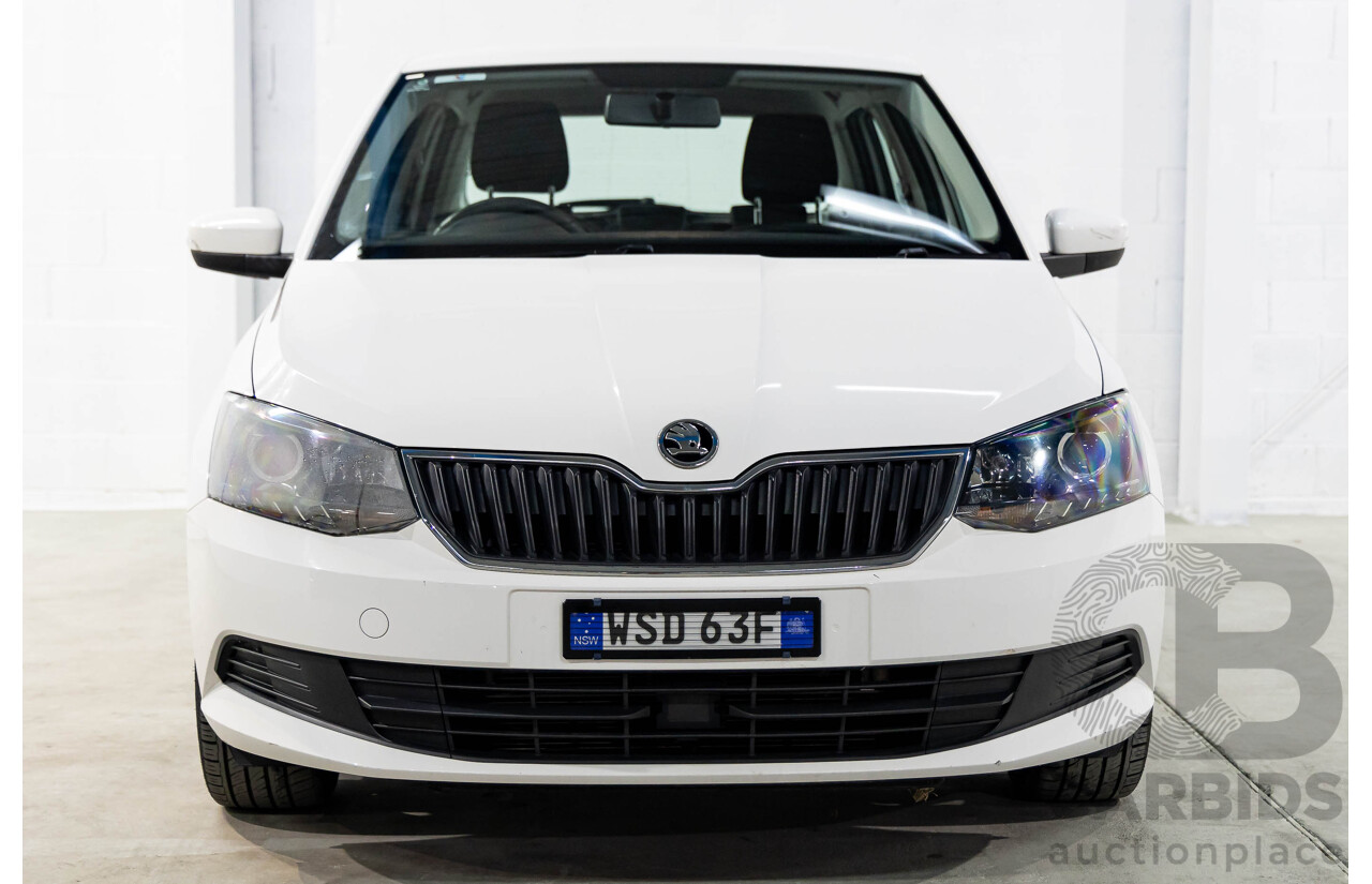 5/2015 Skoda Fabia 66 TSI NJ 5d Hatchback Moon White Metallic Turbo 1.2L