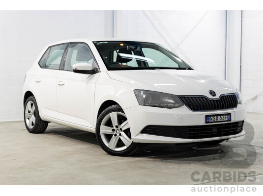 5/2015 Skoda Fabia 66 TSI NJ 5d Hatchback Moon White Metallic Turbo 1.2L