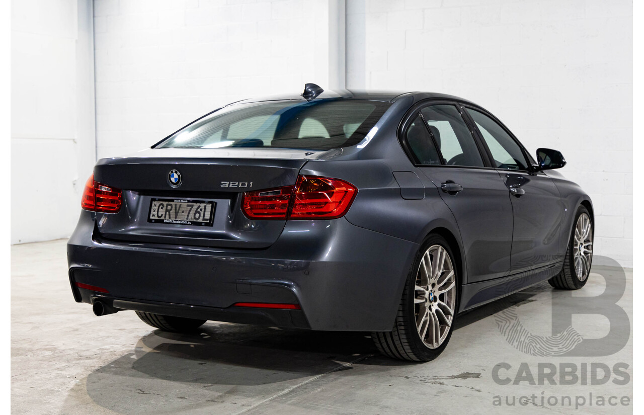 1/2014 BMW 320i M Sport F30 MY14 Upgrade 4d Sedan Mineral Grey Metallic Turbo 2.0L