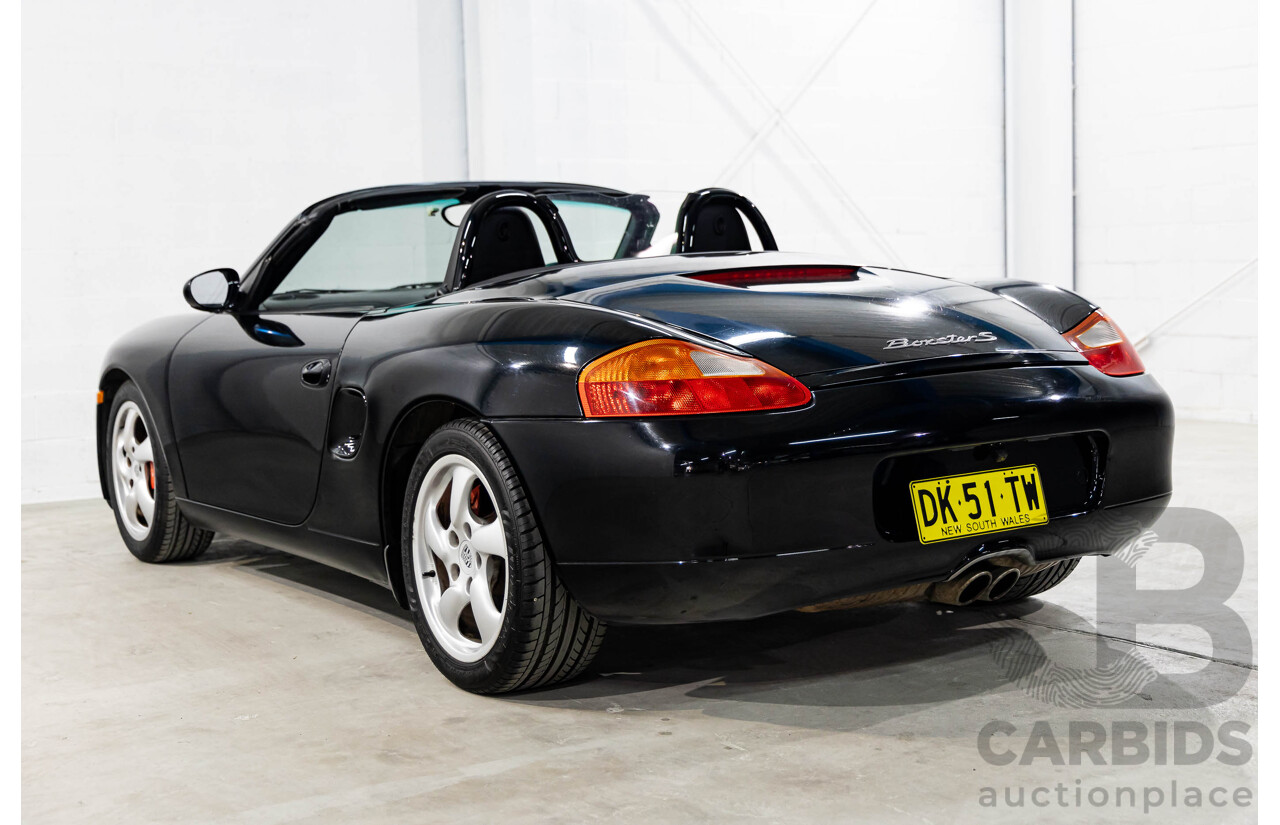 6/2000 Porsche Boxster S 986 2d Roadster Solid Black 3.2L