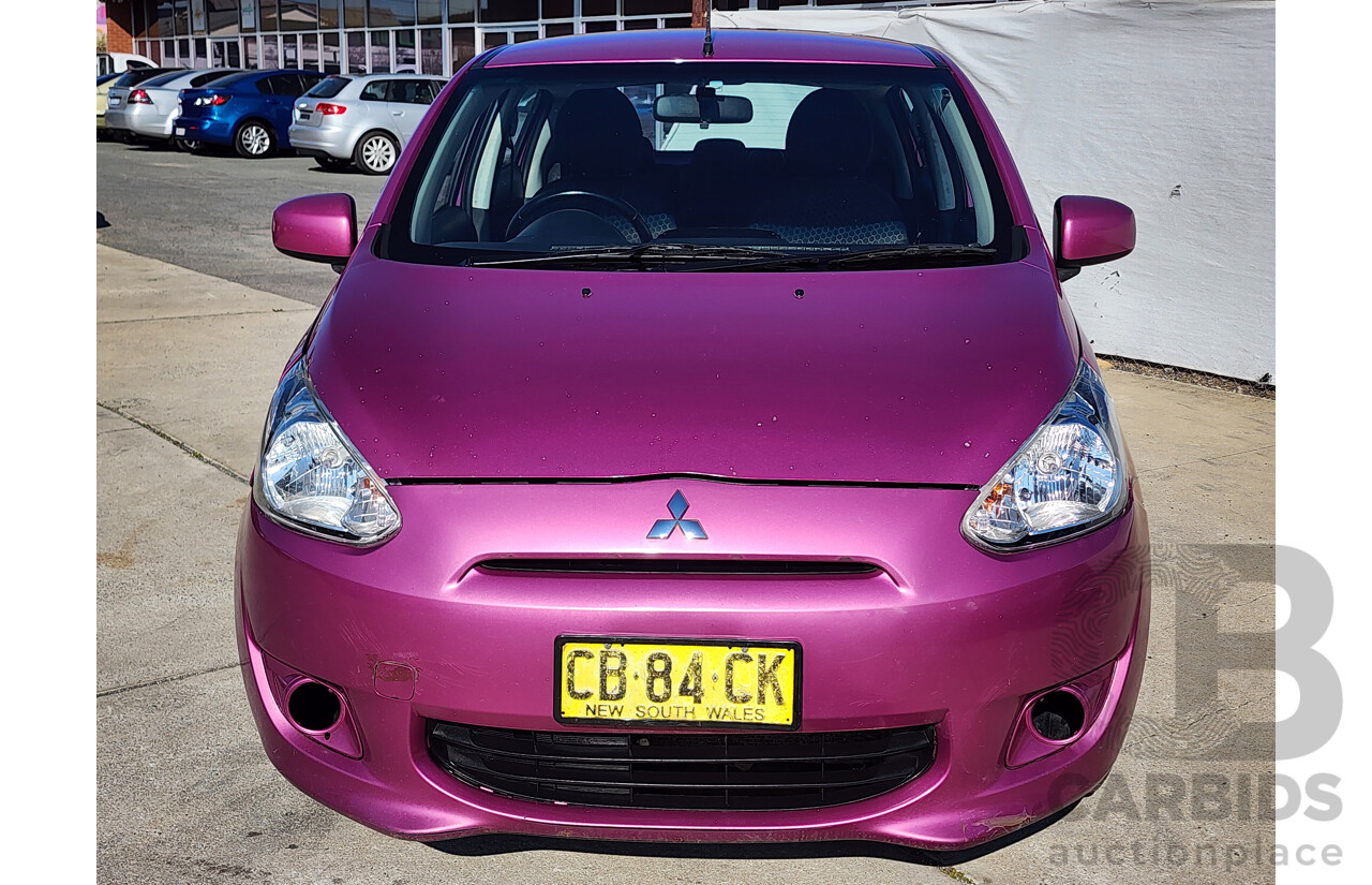 3/2014 Mitsubishi Mirage ES LA 5d Hatchback Purple 1.2L