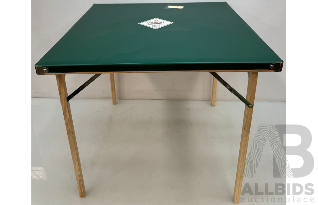 Green Sou Wester Card Table