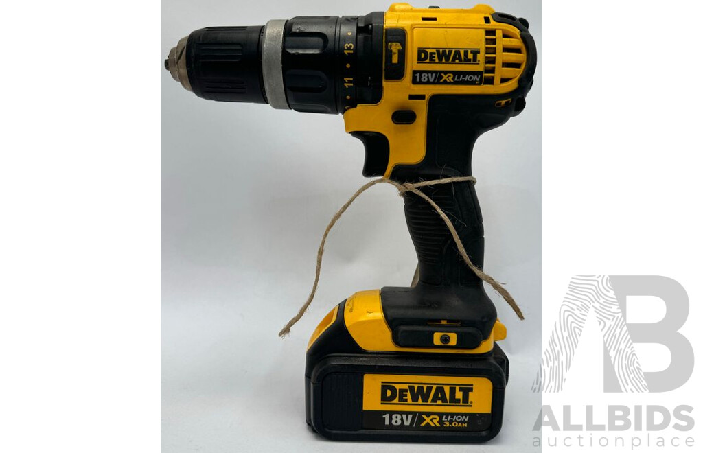 Dewalt Cordless 18V XR Hammer Drill Driver