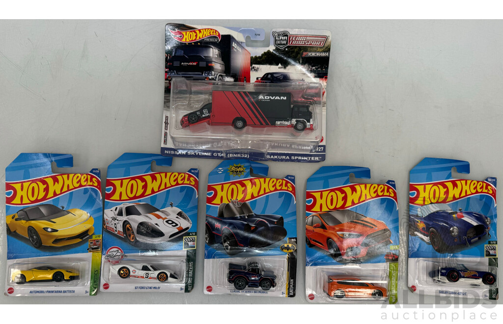 Hot Wheels Cars and Truck Lot of 6