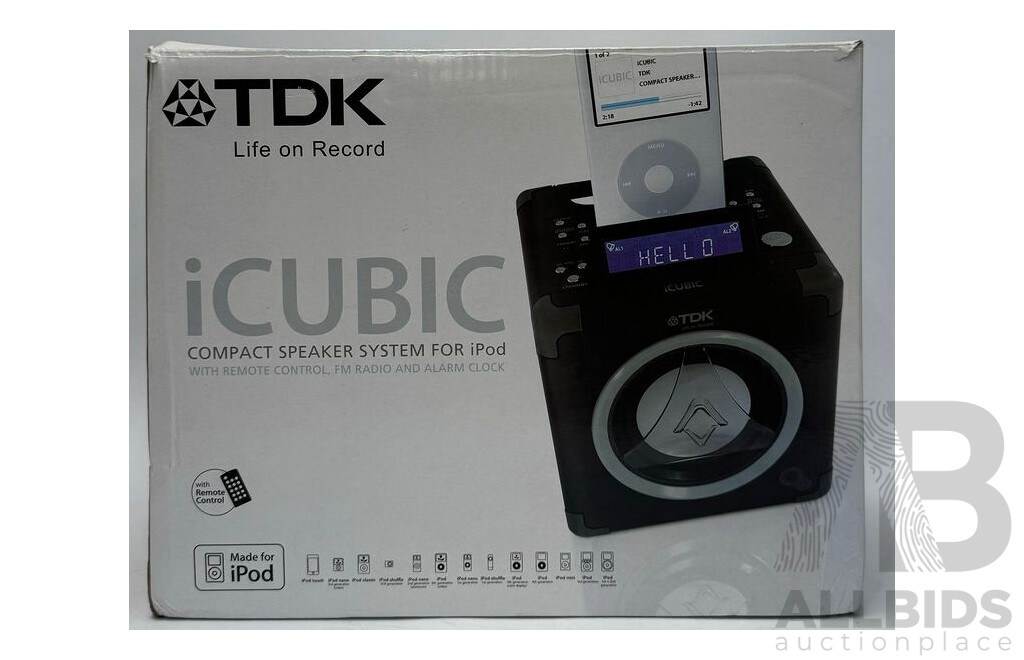 ICubic Compact Speaker System for IPod