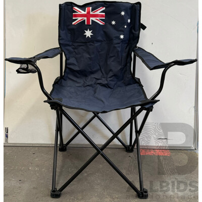 Blue Australian Folding Camp Chair